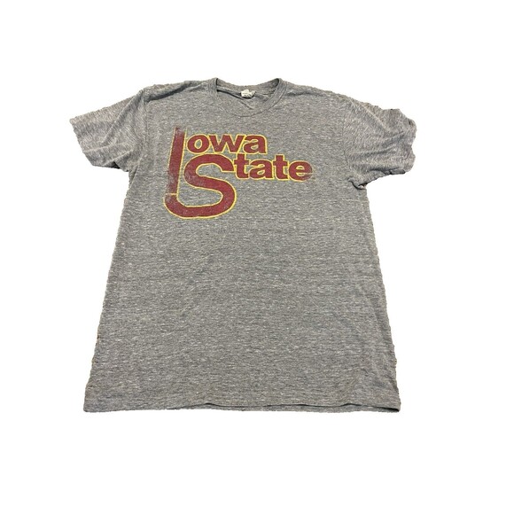 Men's Iowa Cyclones Gray Short Sleeve T Shirt Size L - Picture 1 of 2